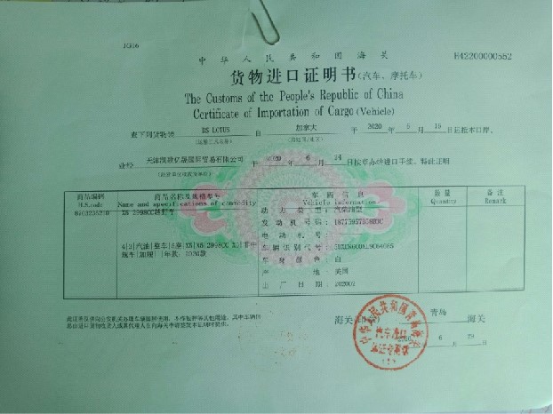 BMW X5 card parallel import license